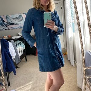 Madewell denim shirt dress